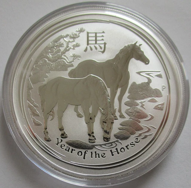 Australia 2 Dollar 2014 Lunar II Horse 2 Oz Silver