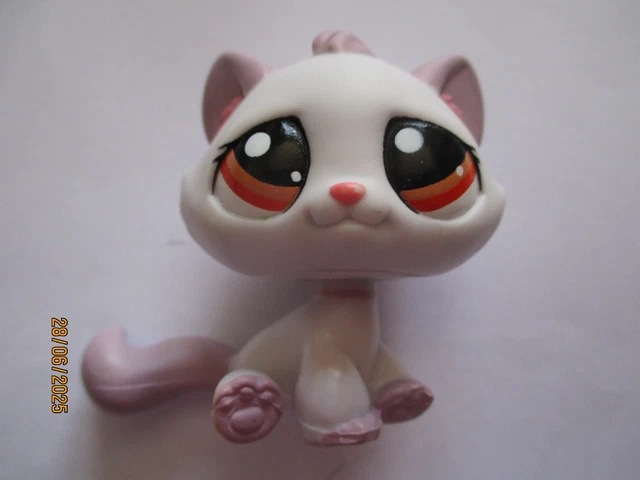 littlest petshop pet shop hasbro lps tabby cat chat de gouttière authentic 1919