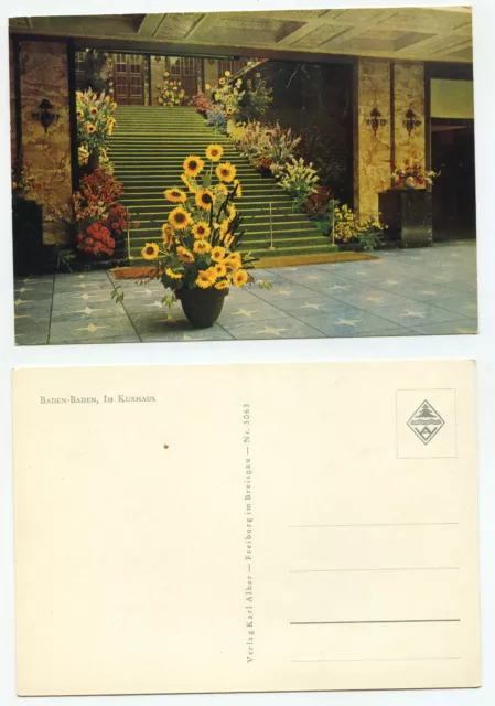 17223 - Baden-Baden - in the spa house - old postcard