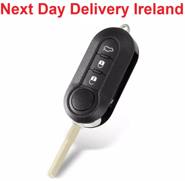 Flip Key Shell Remote Case Replacement FIAT 500 Panda Punto Bravo Ducato Stilo