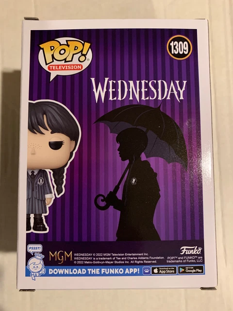 Funko Pop Television Wednesday Addams #1309 Netflix Jenna Ortega + Protector New 2