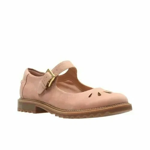 NEW CLARKS GRIFFIN Marni Ladies Dusty Pink Leather Mary Jane Shoes UK 6 D 36.99 PicClick UK