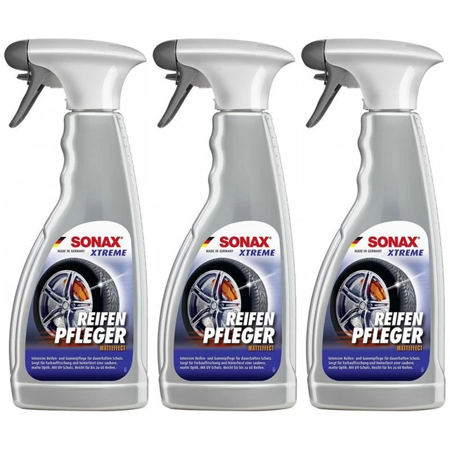 3 x Sonax XTREME ReifenPfleger Matteffect 500ml Reifenglanz Gummipflege Schutz