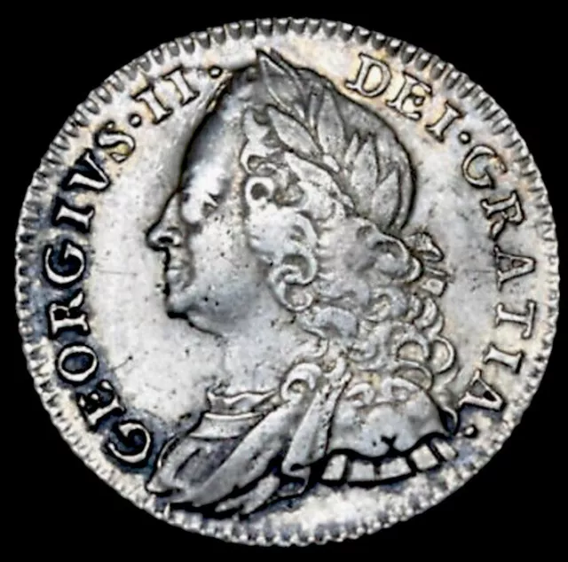 1758 George II Sixpence, Great Britain, ex Baldwin’s Basement, S-3711