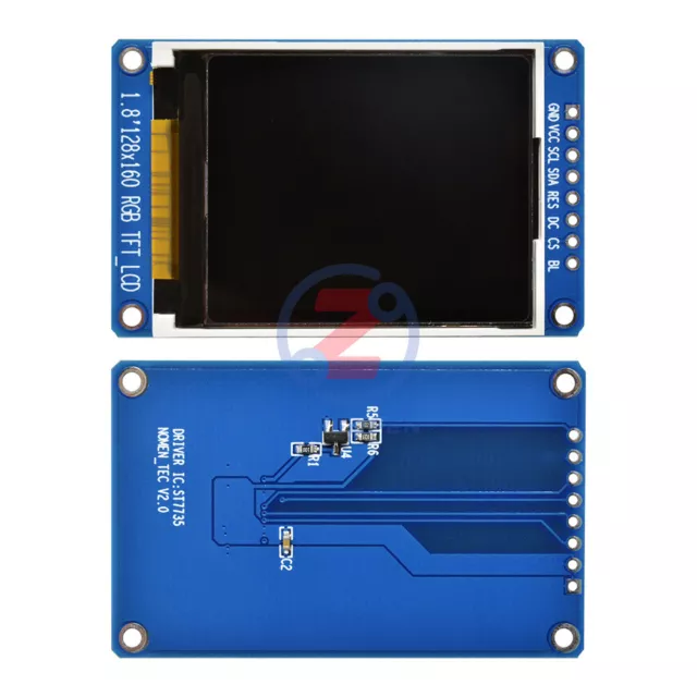 1.8 Inch 128X160 LCD Full Color Display Module SPI ST7735S STM32 TFT For Arduino