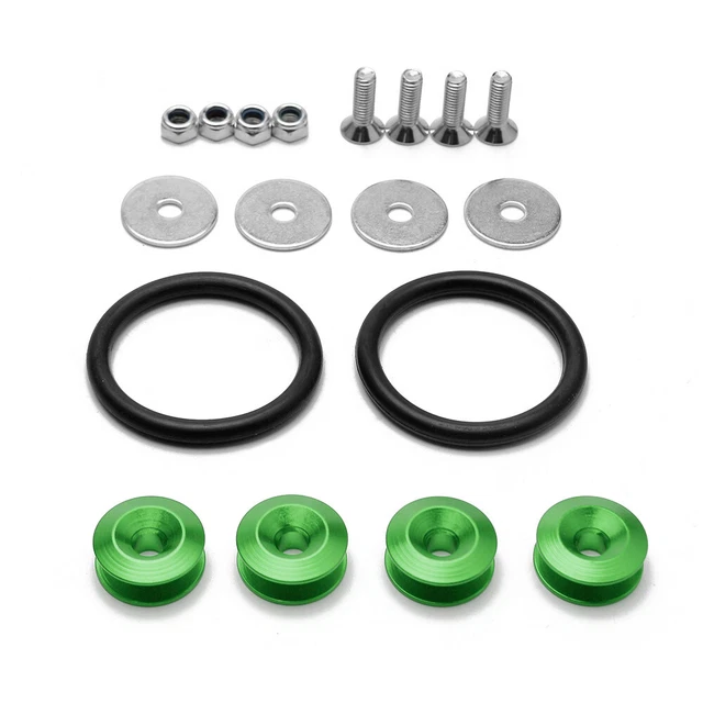 Green Quick Release Fasteners For Front Bumpers Rear Bumpers Reinforcement Ring