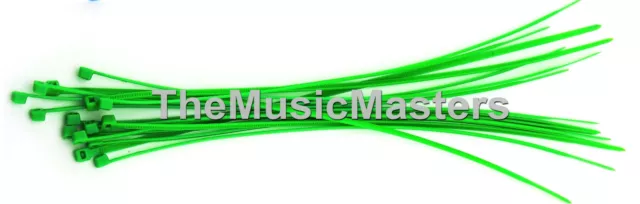 100 Green 6" inch Wire Cable Zip Ties Nylon Tie Wraps 40lb USA Made Tiger Ties