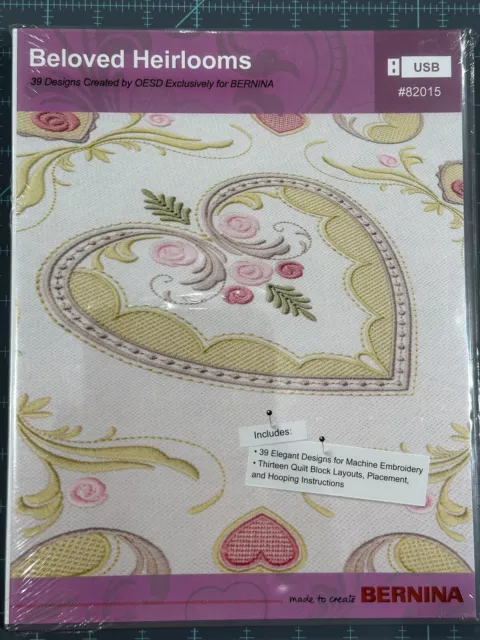 OESD Beloved Heirlooms | *NEW/Sealed* Bernina Embroidery Designs #82015 USB