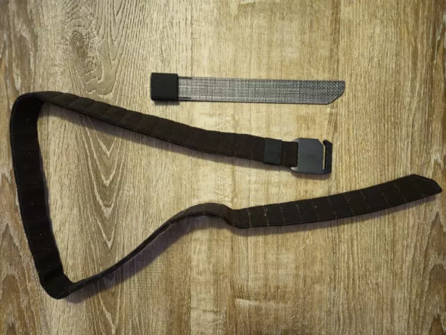 Agonic Every Day Belt EDB Brown Band Black Anodized Belt Early Model EDC Conceal