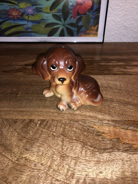 Vintage Norcrest Bassett Hound Beagle? Porcelain  Dog Figurine