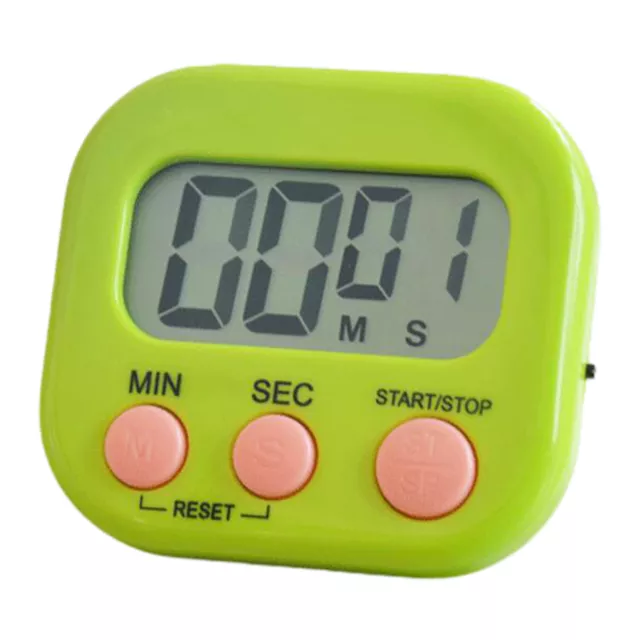 Magnetic Digital Kitchen Cooking Timer 99 Minute Countdown LCD Alarm Stopwatch