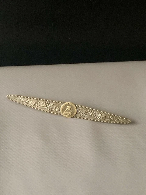 Gourmette De Bébé Ancienne - Sainte Thérèse De L'enfant Jésus - En Argent Massif - Fabriquée En France