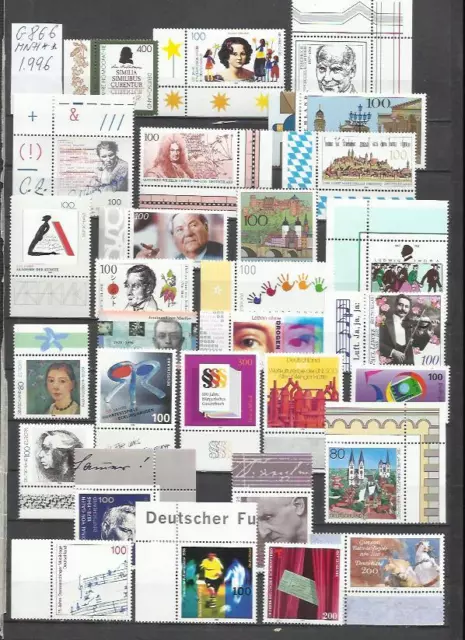 G566-Lote Coleccion Sellos Alemania Federal Series Nuevos Mnh**Buen Valor.1996