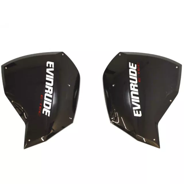 Evinrude Boat Outboard Cowlings | E-TEC 175 HP 2.7L Deep Black (Set of 2)