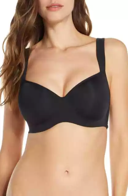 Le Mystere Black Dream Tisha Underwire T-Shirt Bra L61713 Size 34DDD