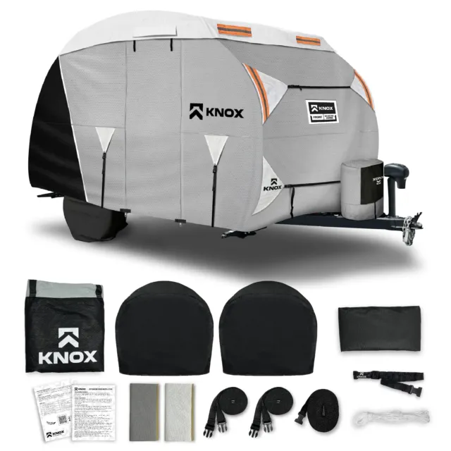 Waterproof Superior Teardrop R-Pod Trailer Cover Fits Up To 20' Trailers
