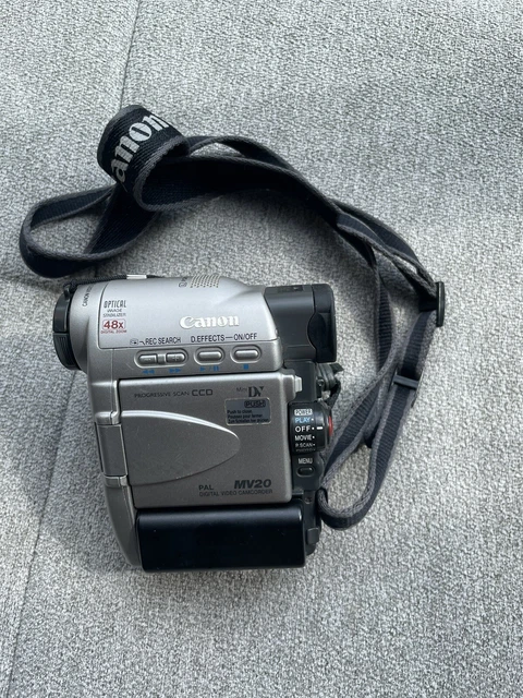 CAMÉRA CAMÉSCOPE CANON MV20 Fonctionne Avec Une Cassette Sans