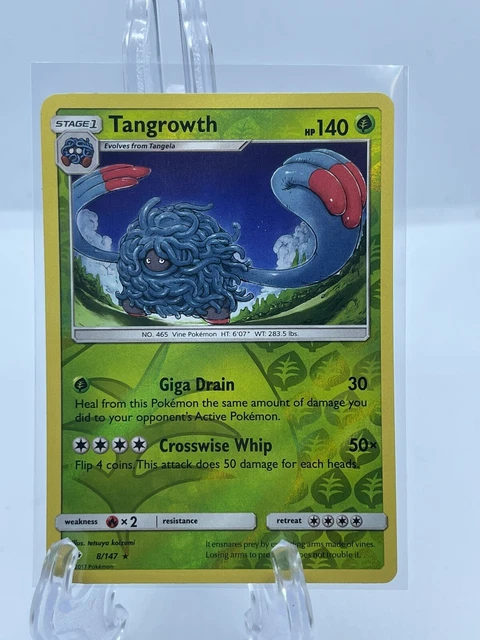 Tangrowth 8/147 Reverse Holo SM Burning Shadows Pokemon Card TCG Near Mint