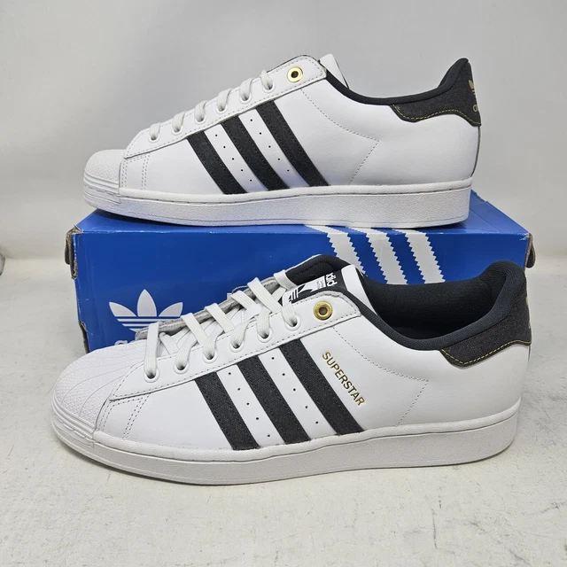 MEN S ADIDAS SUPERSTAR Classic Shell Toe Shoes White Black ID1712 Size 13 64.99 PicClick