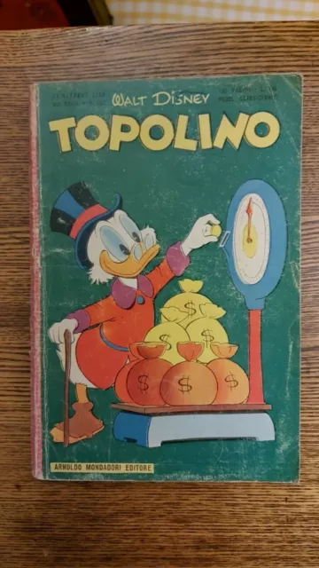 Topolino libretto n  197 anno 1958 buono/ottimo con bollino club