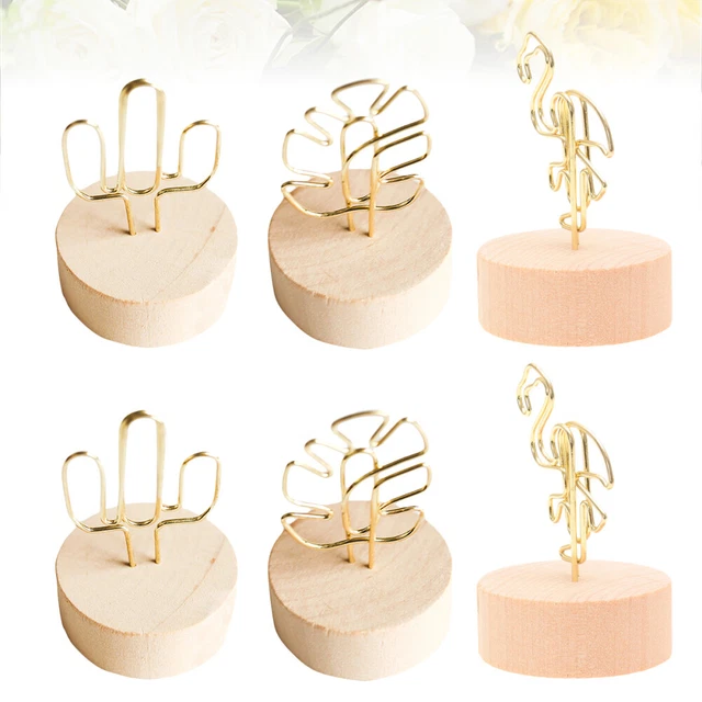 6 pz clip promemoria ufficio supporto numero tavolo festa cartella messaggi