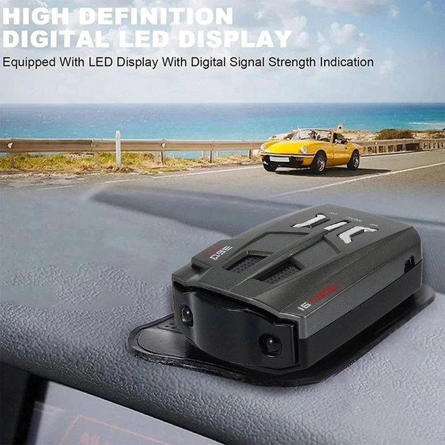 Radardetector 360 graden Auto Radar Detector 16 Band Voice Alert V7 Beveiliging GPS Speed Radar Detector Laser LED Display draad rood/blauw Voor auto's (Color Name : Red Radardetector 360 graden Auto Radar Detector 16 Band Voice Alert V7 Beveiliging GPS Speed Radar Detector Laser LED Display draad rood/blauw Voor auto's (Color Name : Red
