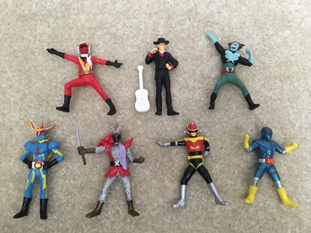Lot 7 Bandai Toei Hero Gashapon Toy Figure Inazuman Keiji Zubat Keiji K Ultraman