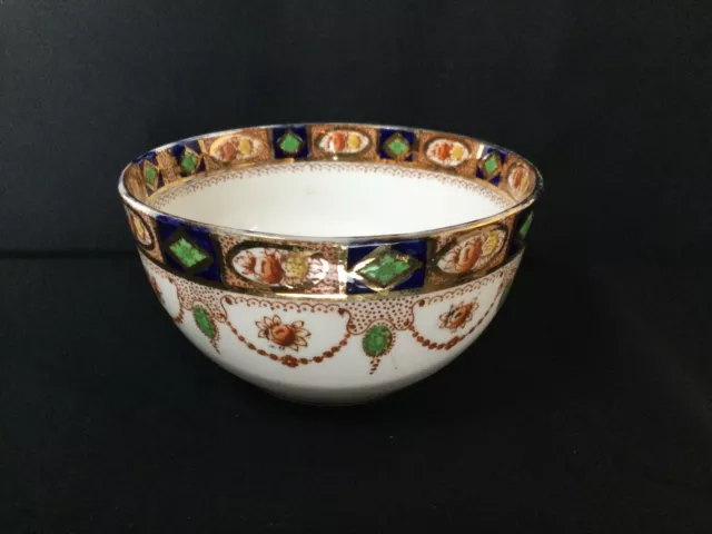 1920-1938 Art Deco vintage Imari style large Sugar Bowl by sandon china