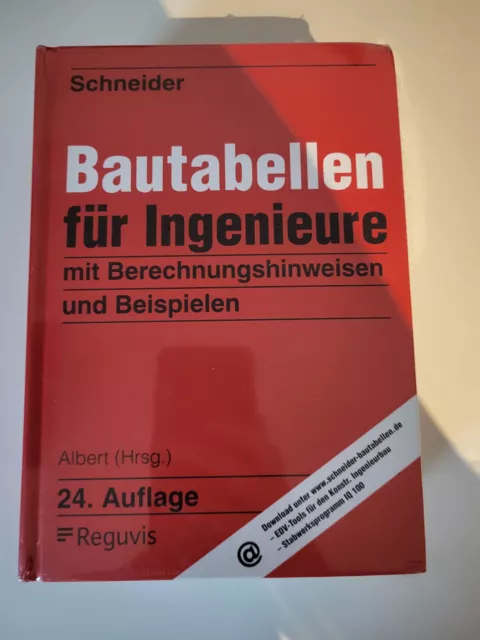 Neu Schneider Bautabellen Buch für Ingenieure 24. Auflage Gebunden Reguvis