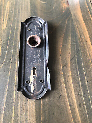 Antique Key Hole Cover Plate Escutcheon Metal Victorian Knob Door Keyhole