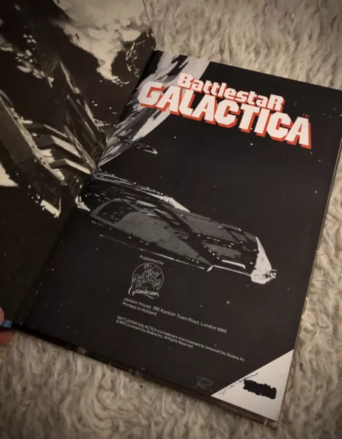 🔥 Battlestar Galactica Hardback Book Annual Original 1978 StarWars Star Trek 3