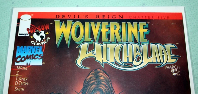 Devil's Reign # 5 Wolverine Witchblade #1 MAR 1997 Marvel Top Cow Turner Cover 2