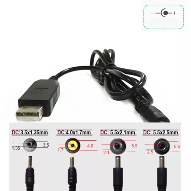 USB DC 5V to DC 9V/12V Step-Up Module Converter 2.1x5.5mm Male Connector Plus