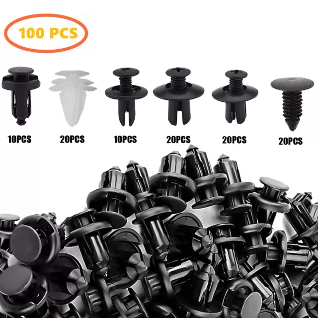 6 Sizes Set Bumper Fender Liner Push Type Retainer Clips For Chevy GM Car Suv