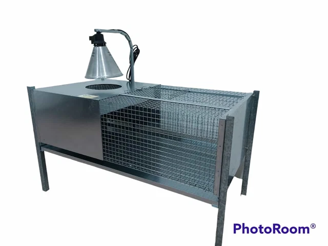 GABBIA PER PULCINI TIPO ANTITOPO SMONTABILE CON MANGIATOIA ABBEVERATOIO