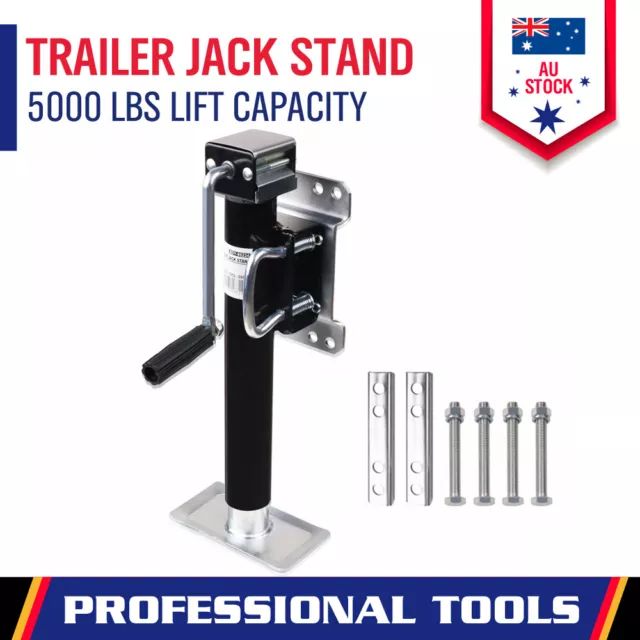 Trailer Jack Stand 5000lbs/2267KG Caravan Canopy Jockey Wheel Solid Weld Bracket