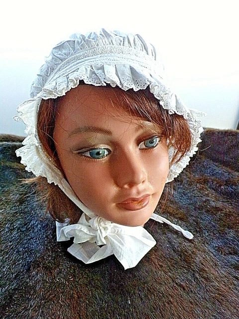 Veste Ou Chemise Vintage En Coton Et Dentelle - Taille M - Blanc - Style Champêtre