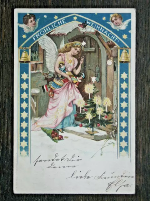 AK WEIHNACHTEN - Christkind, Spielzeug, Weihnachtsbaum - 1901