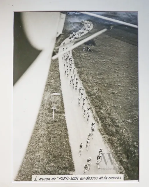 Tour de France 1937 - Grande Photo de presse 30x40cm - Vue Avion de Paris-Soir