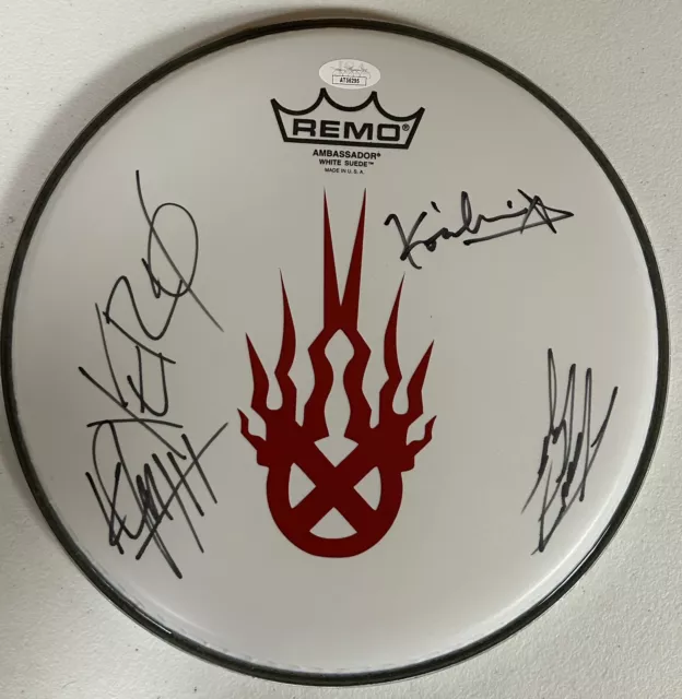 Static X Autographed Signed 10" Drumhead With Jsa Coa # At56295