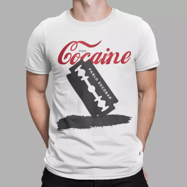 Pablo Escobar T-Shirt Cocaine Narcos Inspired Drug Lord Tee Cartel TV