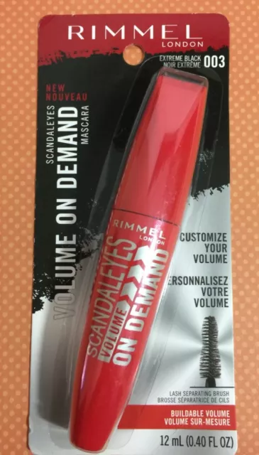 Rimmel London Scandal Eyes Volume On Demand Buildable Volume Mascara #003 ~ New