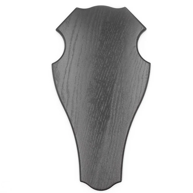 Ciervo Escudo de Trofeo Romo En Roble Oscuro Altura 43CM Hirschschild