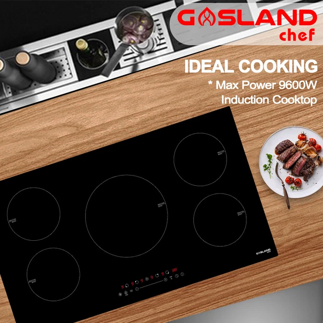 GASLAND CHEF INDUCTION Cooktop 90cm 5 Zones Electric Cooker Glass Touch