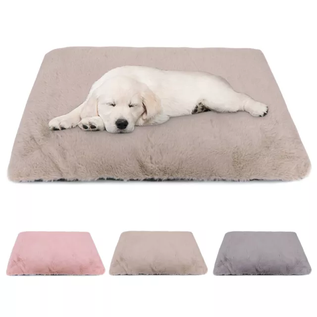 Dog Cat Pet Bed Warm Plush Sleep Mattress Mat Washable Blanket Soft Kennel Pad