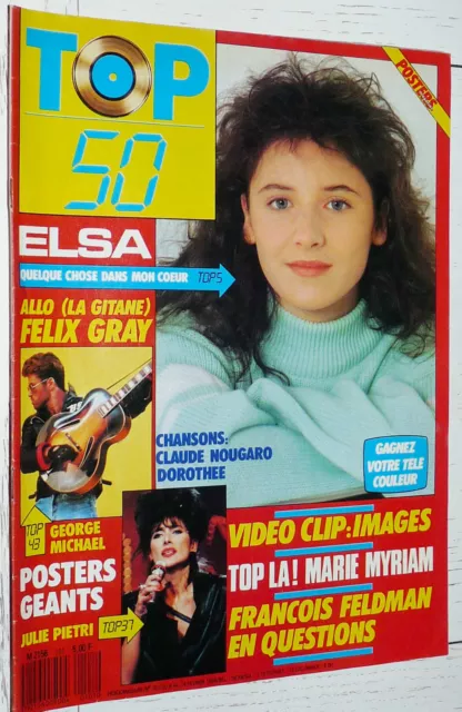 Top 50 N°101 1988 Poster George Michael Faith Pietri / Elsa Clerc Feldman Gray