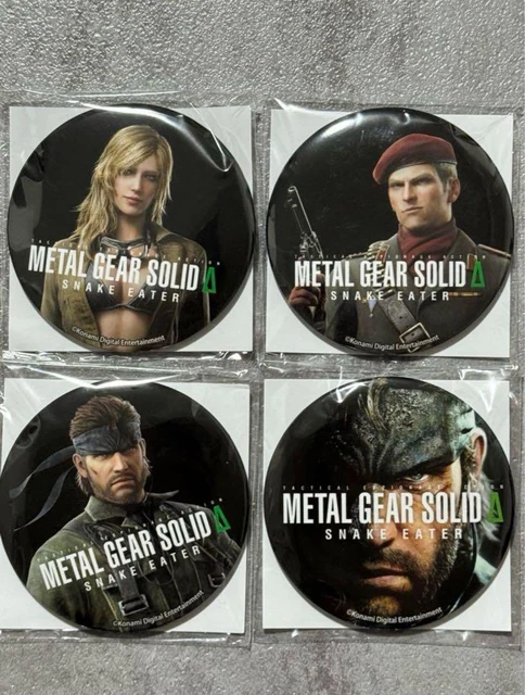 ⑦l gear solid snake eater 缶バッジ 4種セット