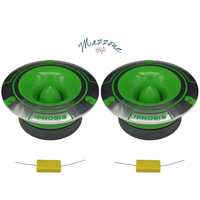 Haut-parleur Trompette Ipnosis IPT3001 - 200W RMS, 4Ω - Pour Installation Auto - Noir/vert