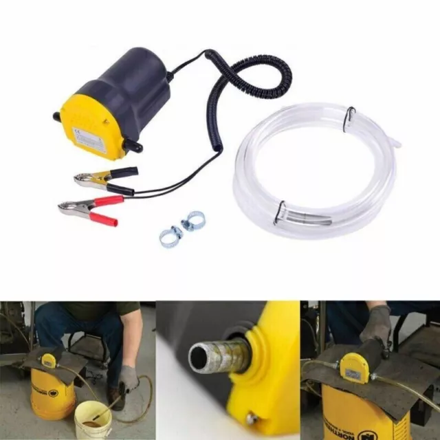 KIT Pompa Di Aspirazione Estrazione Cambio Olio Motore Gasolio Diesel Auto 12V