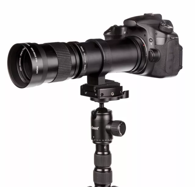 Teleobiettivo zoom Dörr 420-800 mm per Canon EOS SLR DSLR EOS 400D 450D 300D 350D